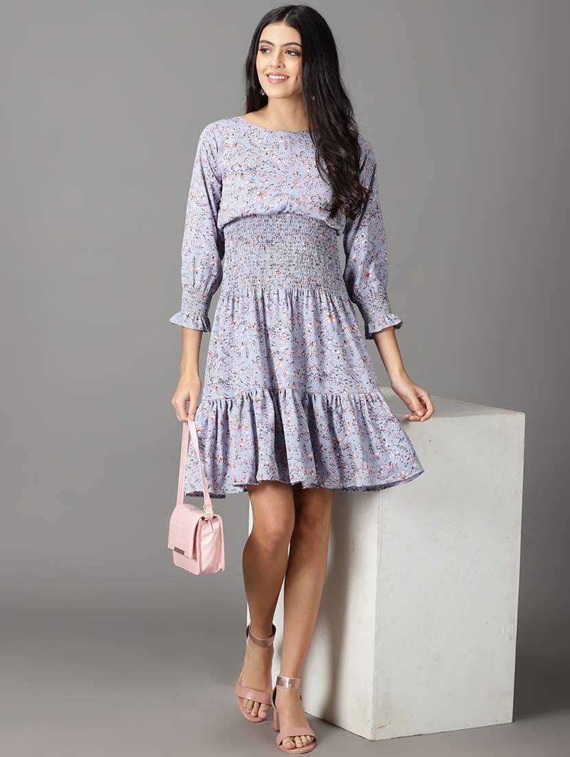 women's tiered dress floral dress - 19159771 - Standard Image - 4