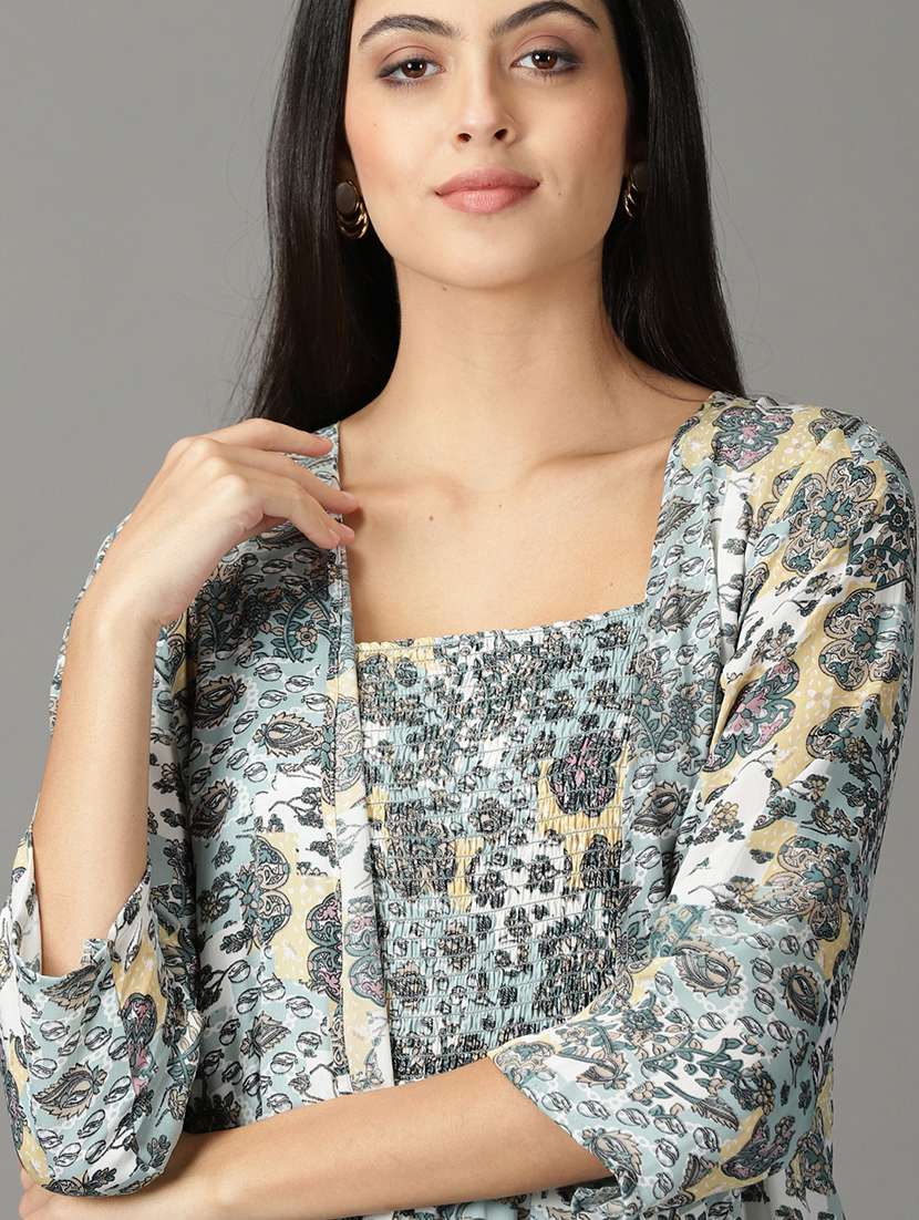 women's fit & flare floral dress - 19159773 -  Standard Image - 6