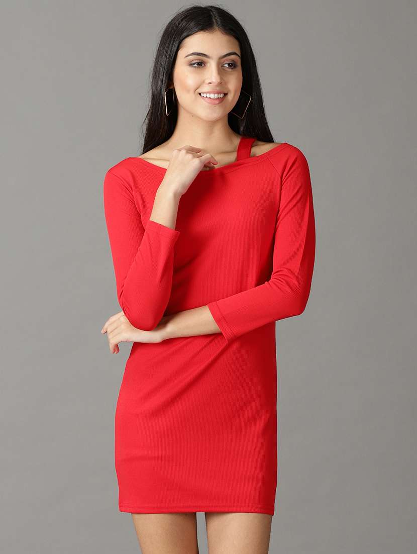 women's bodycon solid dress