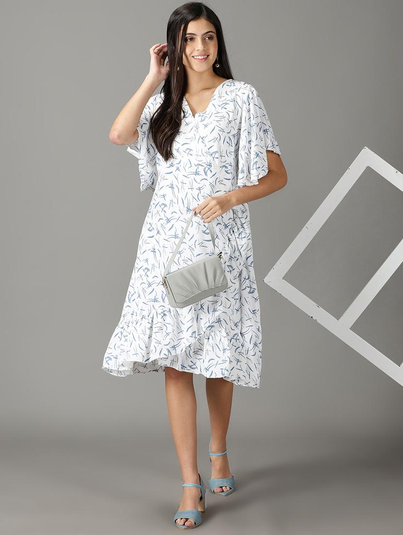 women's wrap polka dots dress - 19159780 - Standard Image - 4