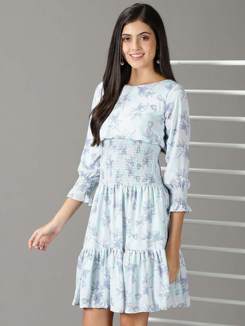 women's tiered dress floral dress - 19159782 -  Standard Image - 1