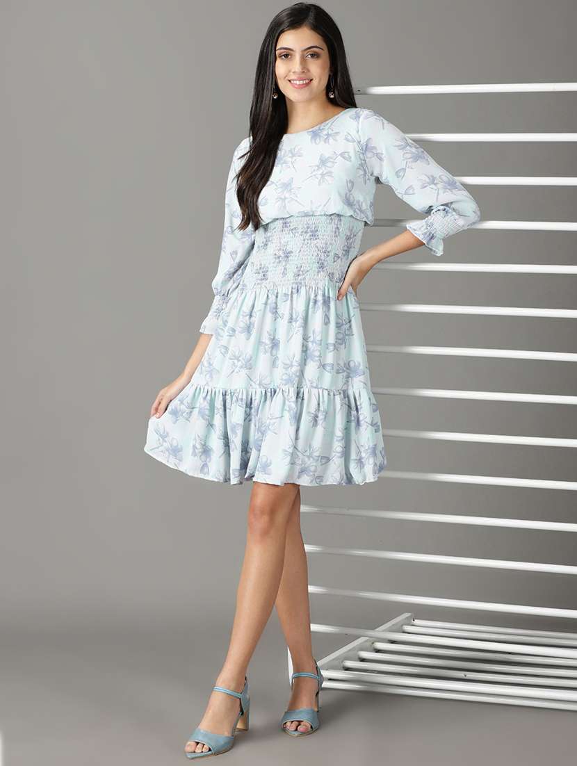 women's tiered dress floral dress - 19159782 -  Standard Image - 4