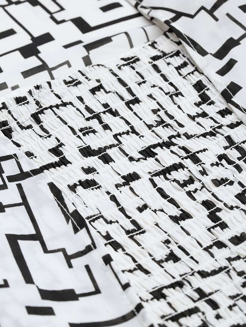 women's fit & flare printed dress - 19159796 -  Standard Image - 9