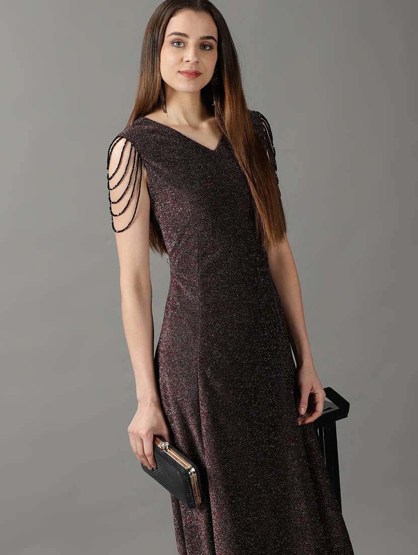 women's  self design dress - 19159835 -  Standard Image - 1