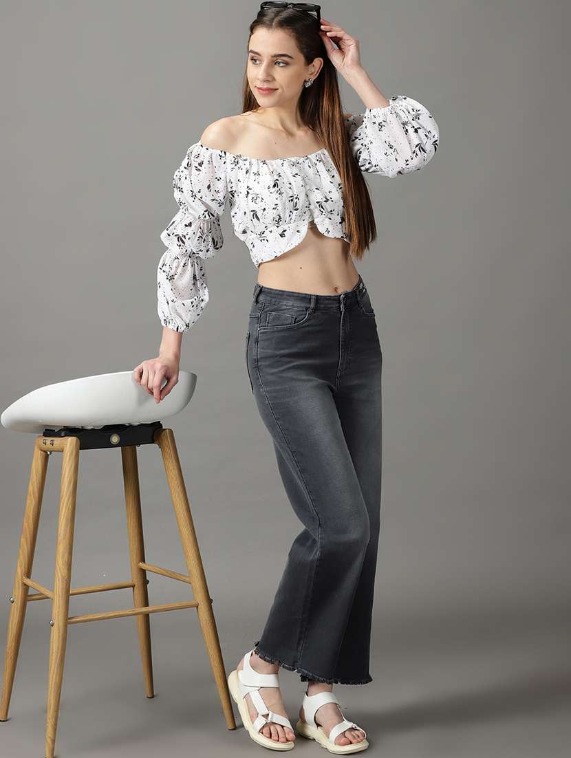 women's blouson off shoulder top - 19159847 - Standard Image - 4