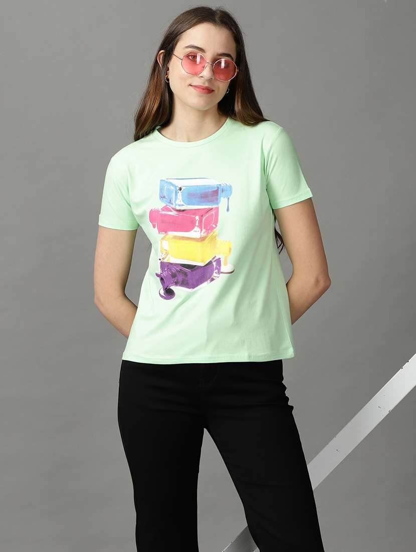 women's front print  t-shirt - 19159892 -  Standard Image - 1