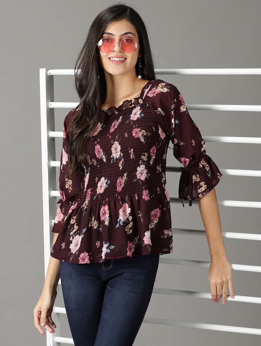 women's peplum square neck top - 19159896 -  Standard Image - 1