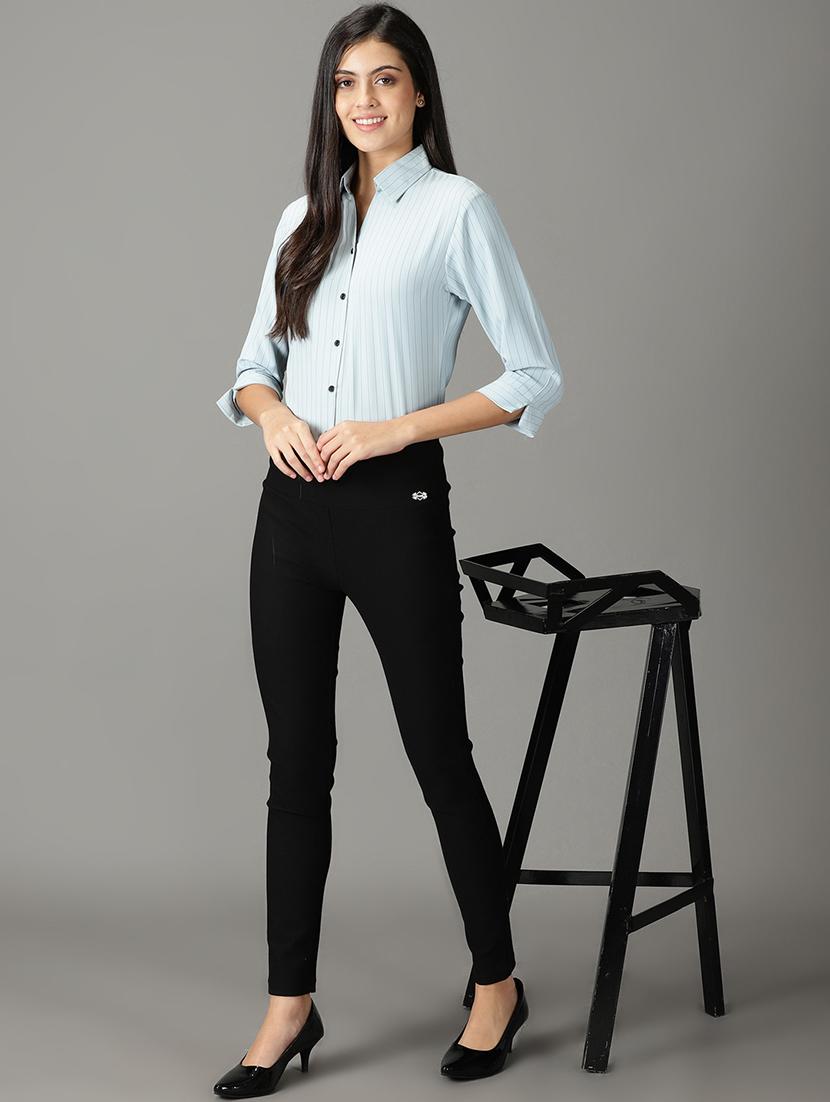 curved hem striped regular shirt - 19159903 - Standard Image - 4