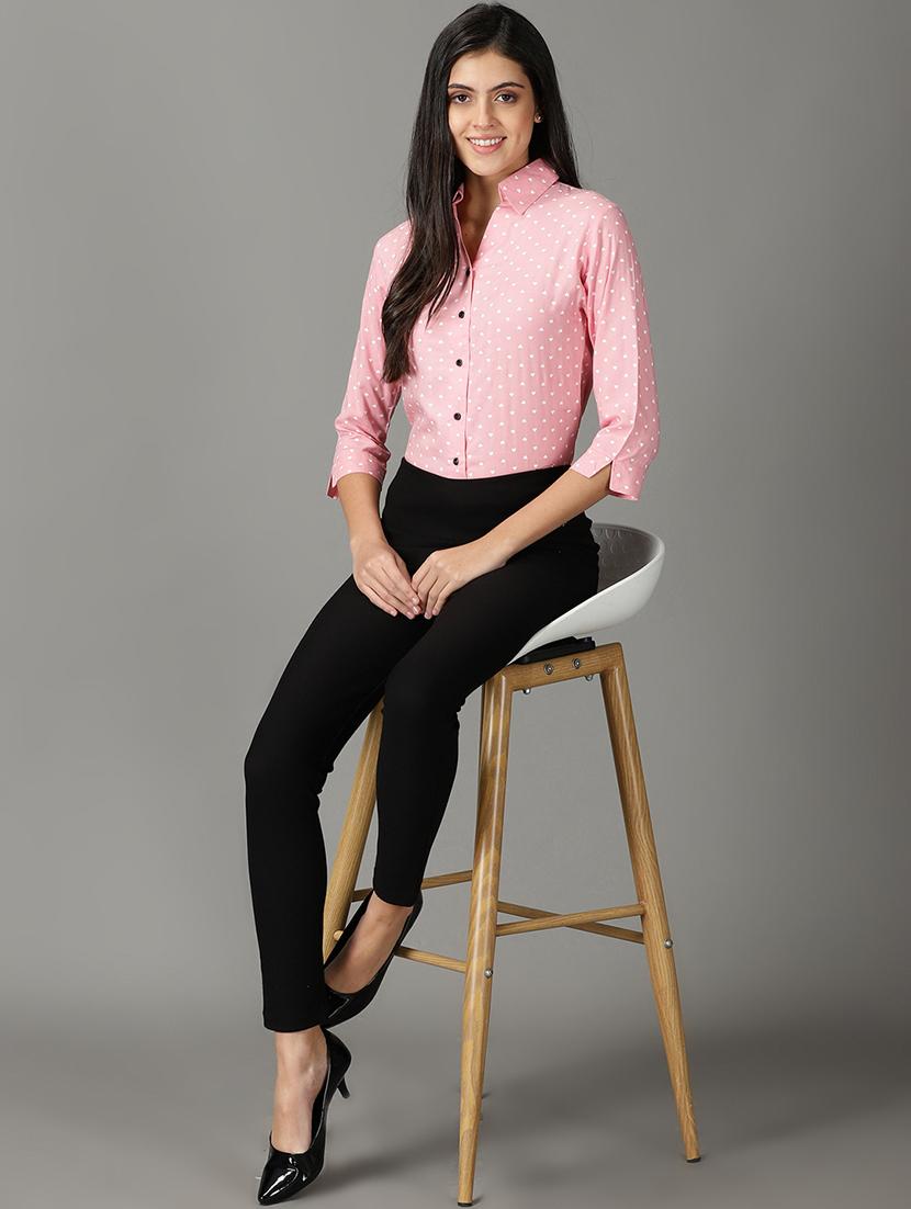 curved hem printed shirt - 19159913 - Standard Image - 4