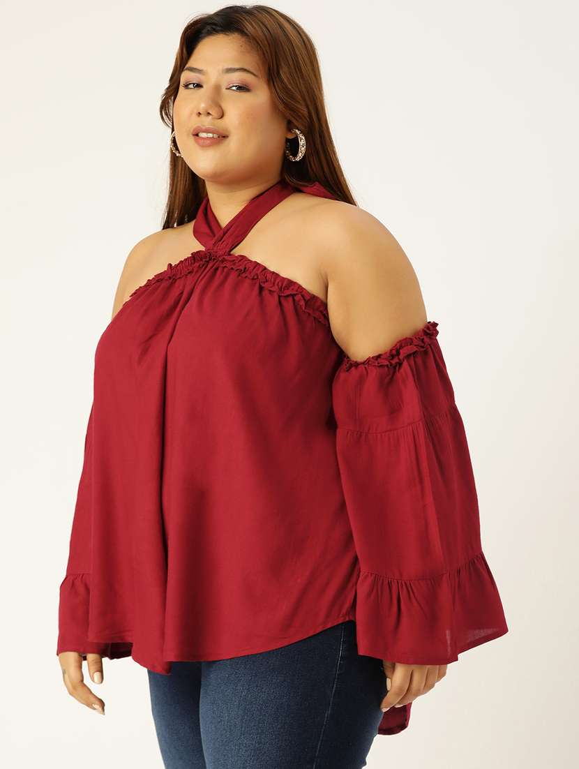 women's straight halter neck top - 19160293 -  Standard Image - 1