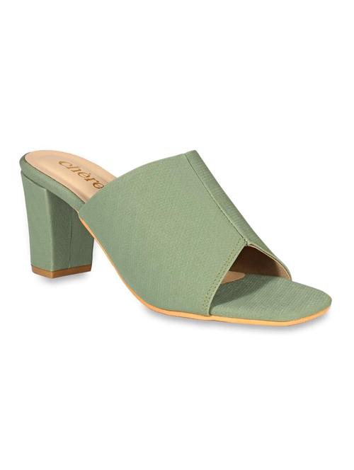 plain jane classic green block heels - 19160558 - Standard Image - 0