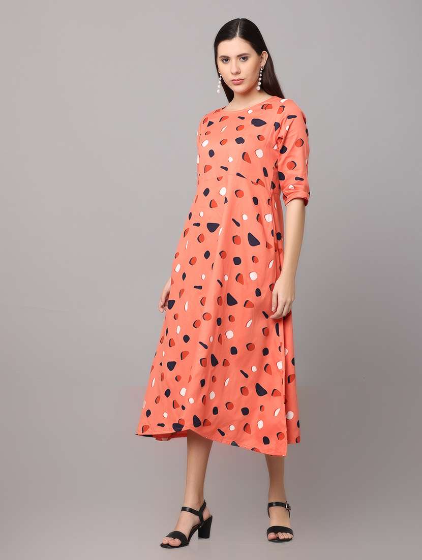 women's abstract dress - 19160762 - Standard Image - 1