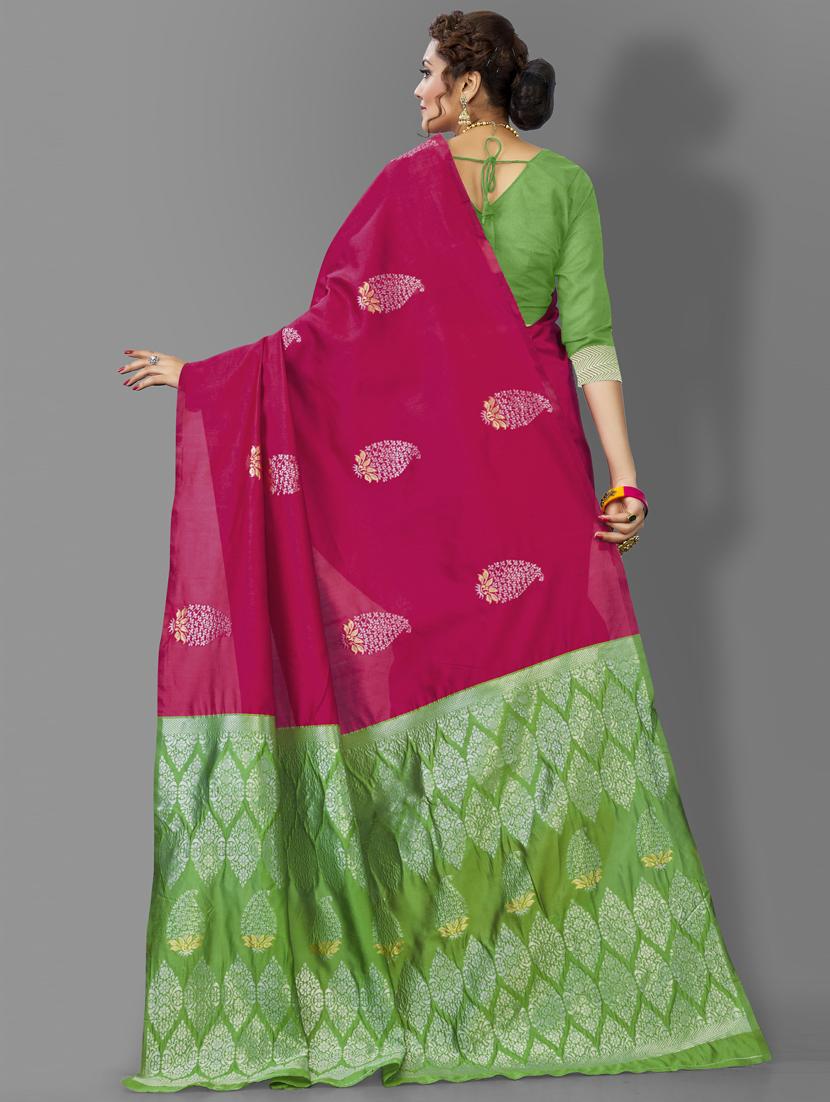 self design kanjivaram saree with blouse - 19161181 - Standard Image - 1