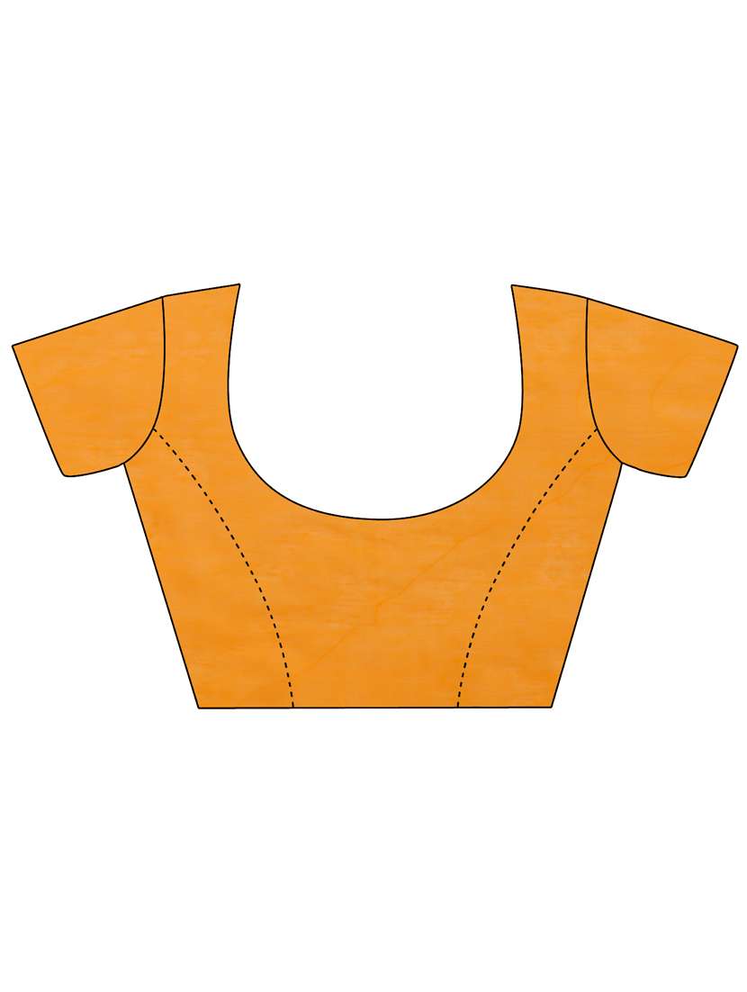 women's foil print mustard colored saree with blouse - 19161318 -  Standard Image - 4