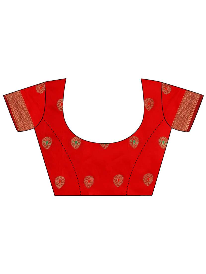 self designed jacquard saree with blouse - 19161335 -  Standard Image - 4