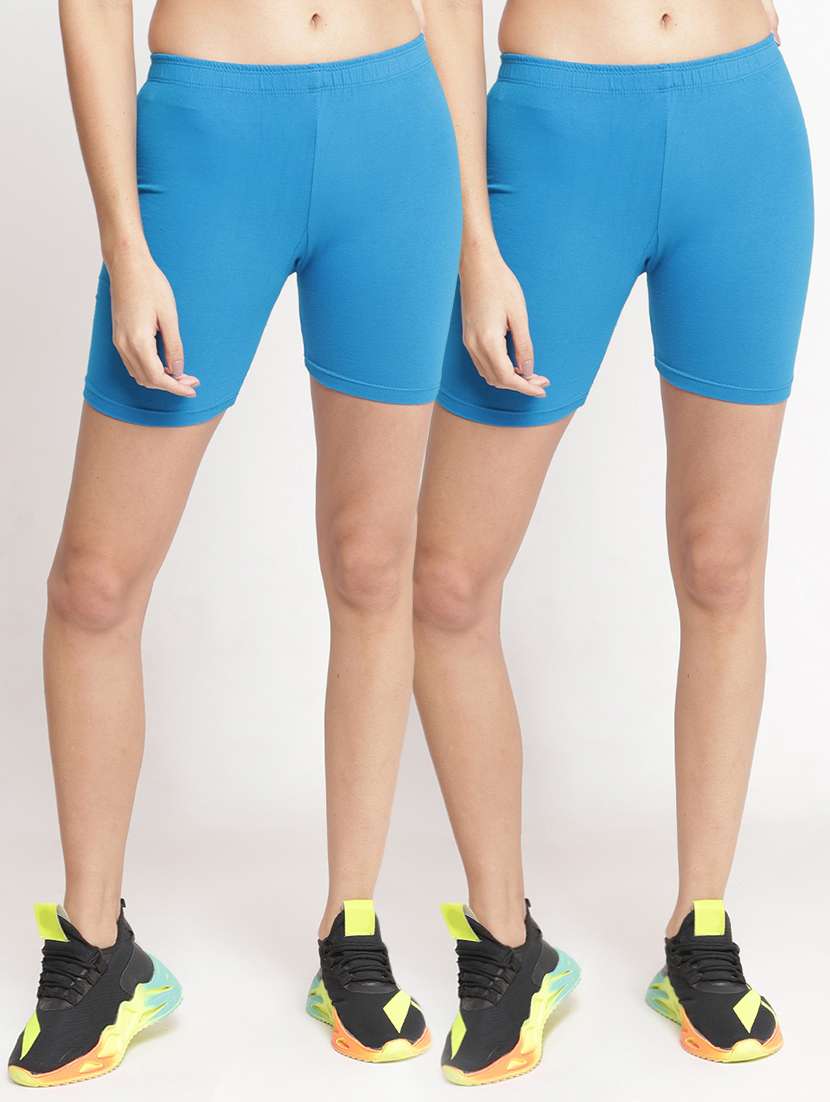 pack of 2 solid sports shorts - 19161470 - Zoom Image - 0