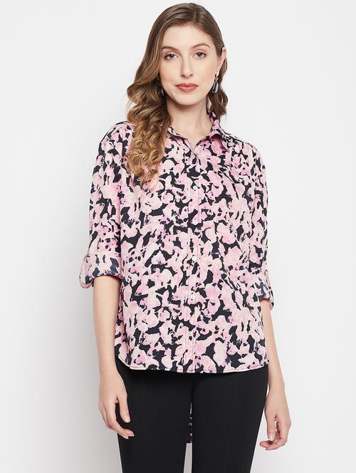long sleeved printed shirt - 19161731 - Standard Image - 0