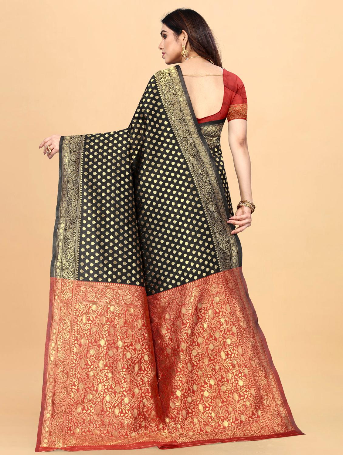 women's banarasi saree with blouse - 19161735 -  Standard Image - 1