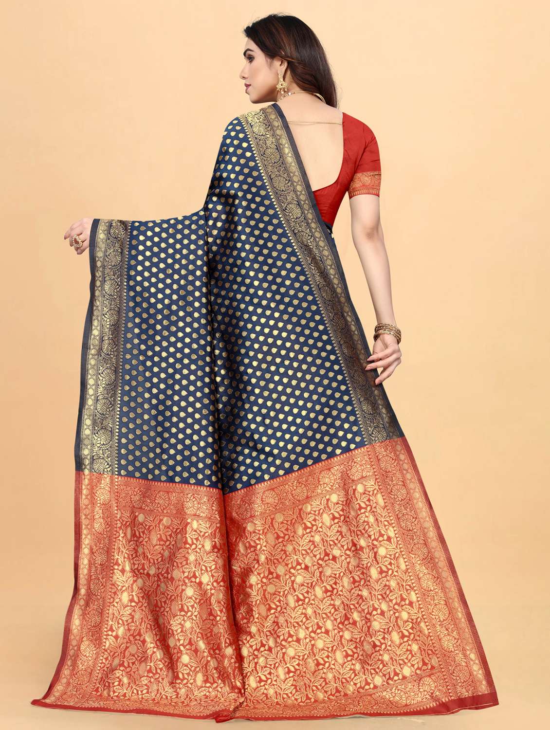 women's banarasi saree with blouse - 19161738 -  Standard Image - 1