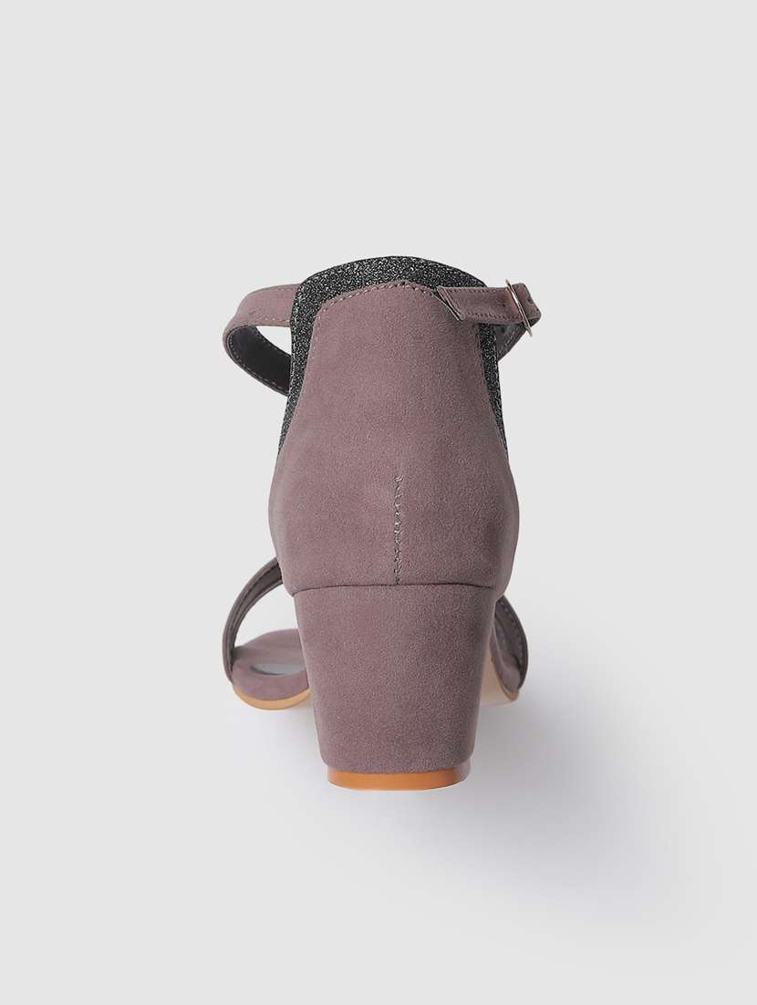 solid black block heels sandal  - 19163580 -  Standard Image - 4