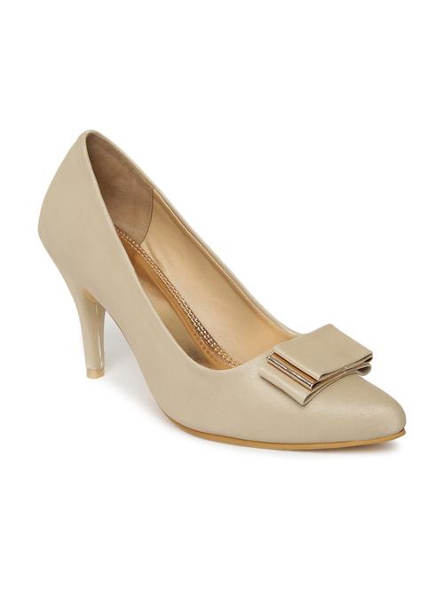 beige slip on heel   - 19163590 -  Standard Image - 0