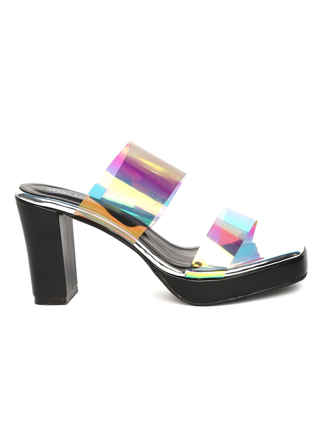 women black slip on sandal - 19163616 - Standard Image - 1
