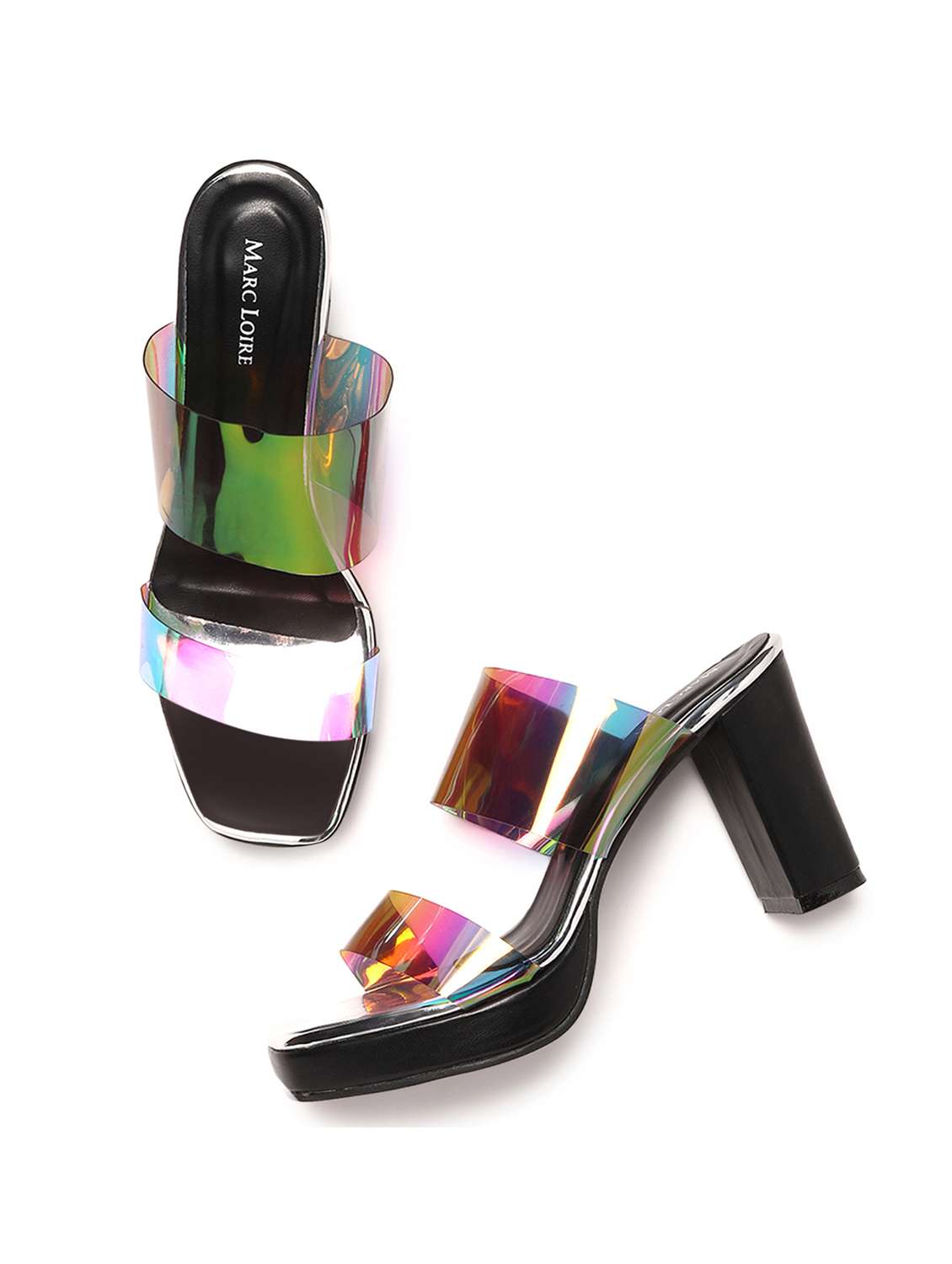 women black slip on sandal - 19163616 - Standard Image - 4