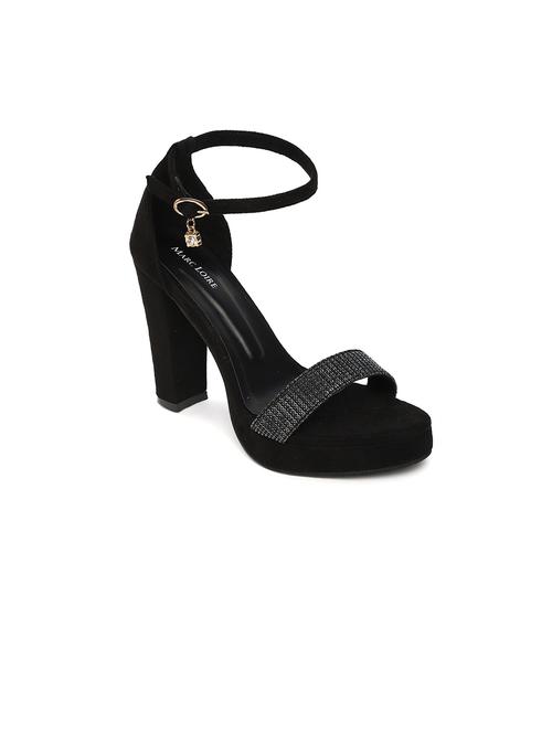 women black ankle strap sandals - 19163618 - Standard Image - 0