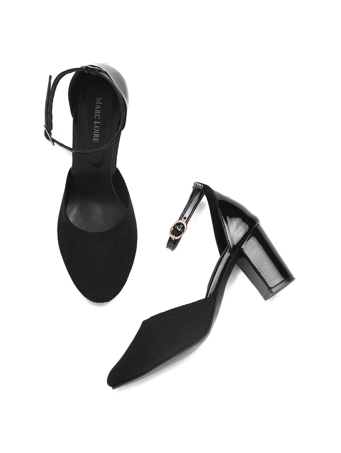 women black ankle strap sandal - 19163620 - Standard Image - 4