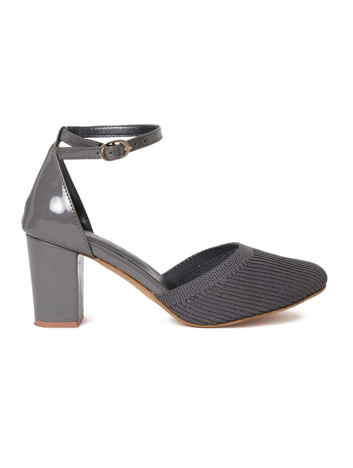 women grey ankle strap sandal - 19163621 -  Standard Image - 1