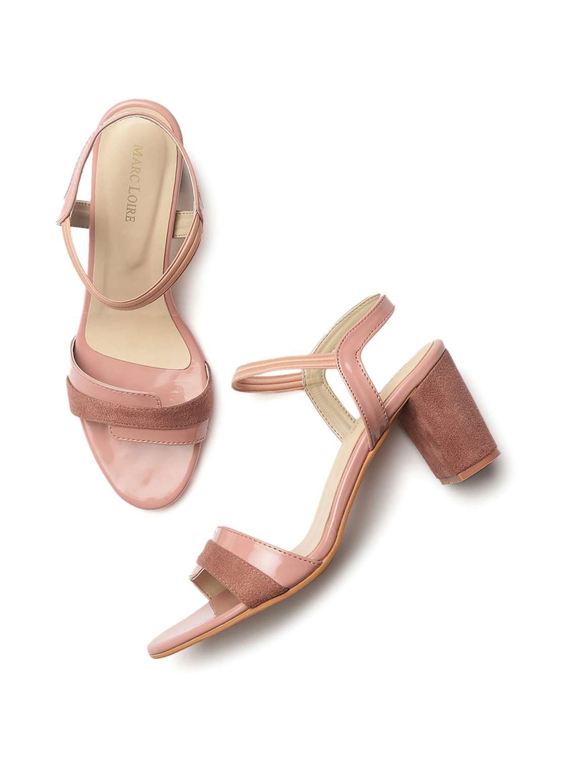 magenta synthetic back strap sandals - 19163633 - Standard Image - 4
