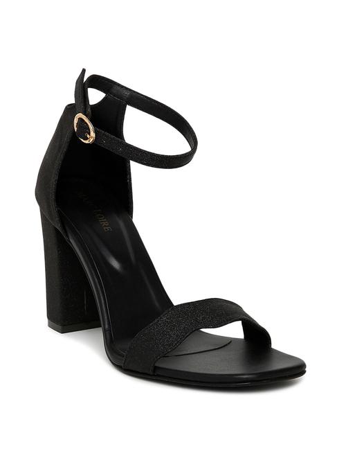 women black ankle strap high heel sandal - 19163657 -  Standard Image - 0