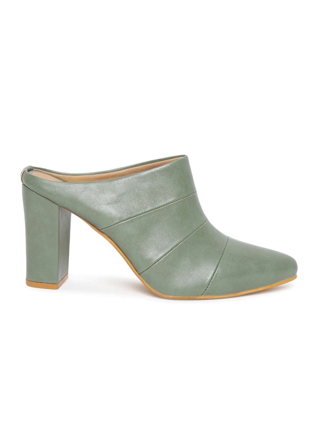 women green slip on sandal - 19163671 -  Standard Image - 1