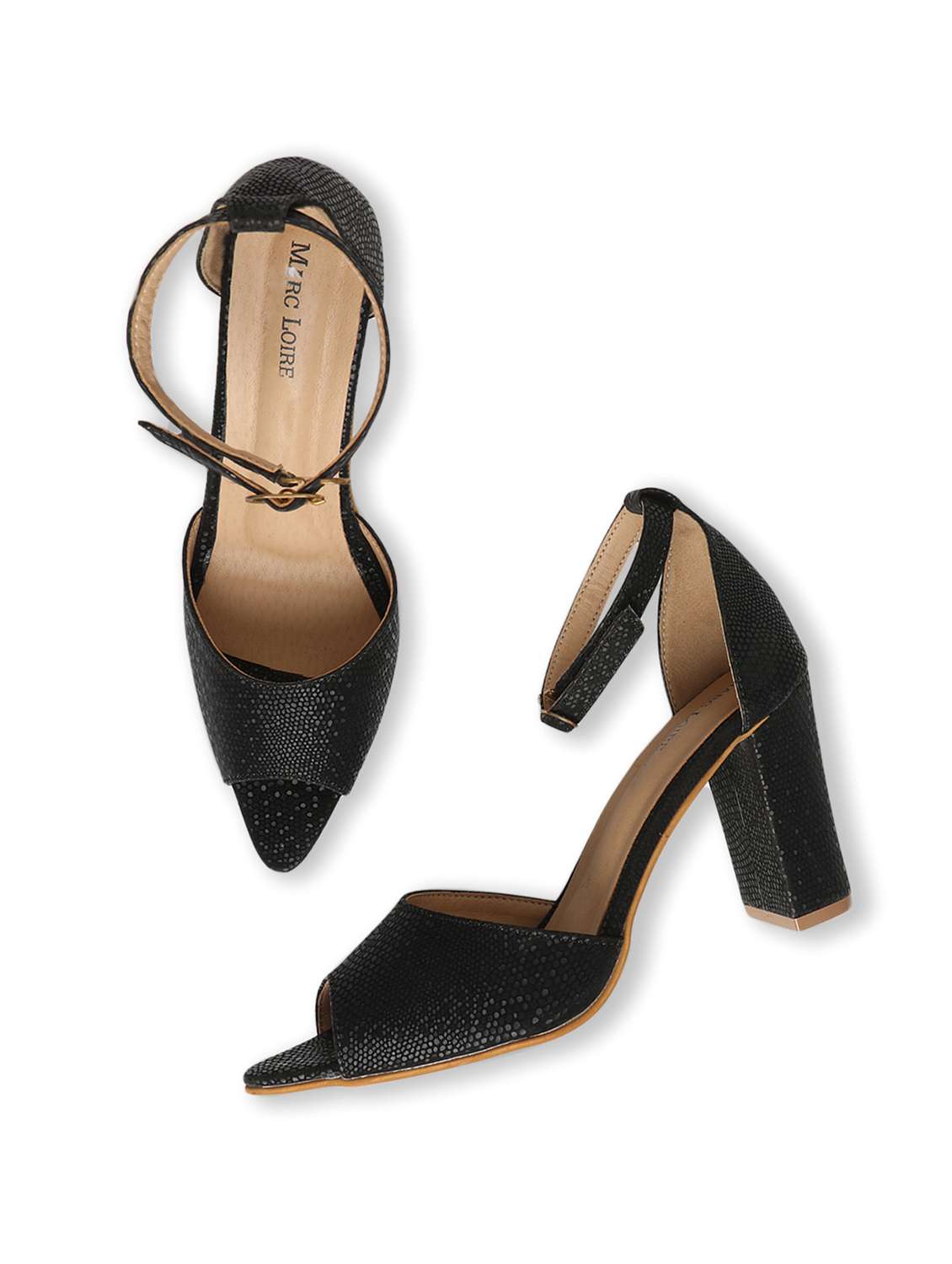 women textured ankle strap sandal - 19163702 - Standard Image - 4