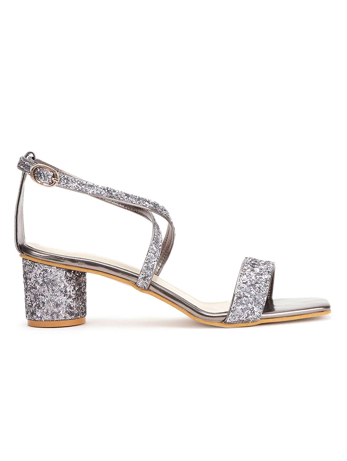 grey synthetic back strap sandals - 19163837 -  Standard Image - 1