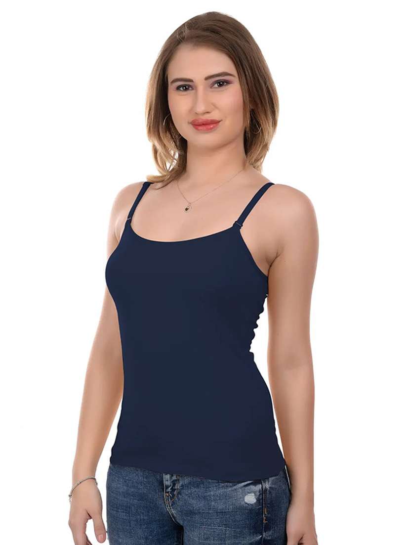 navy blue solid camisole - 19163901 -  Standard Image - 1