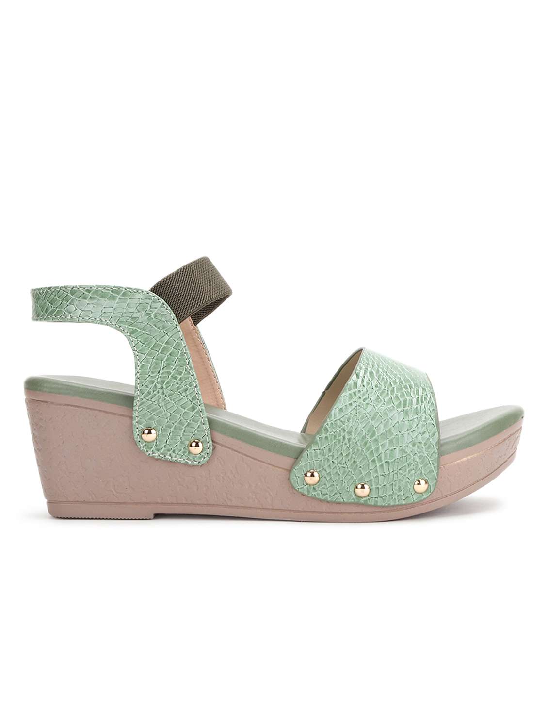 women green ankle strap wedge - 19164317 - Standard Image - 1