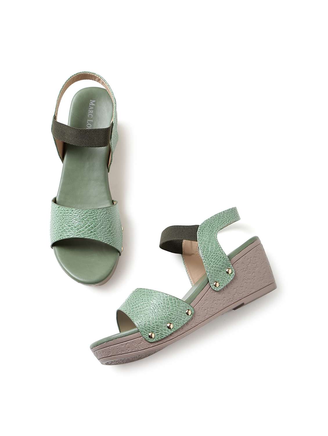 women green ankle strap wedge - 19164317 - Standard Image - 4
