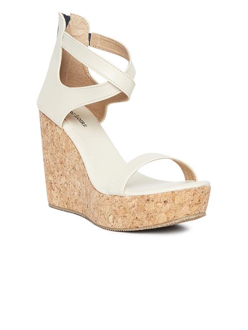 white one toe wedge - 19164324 - Standard Image - 0