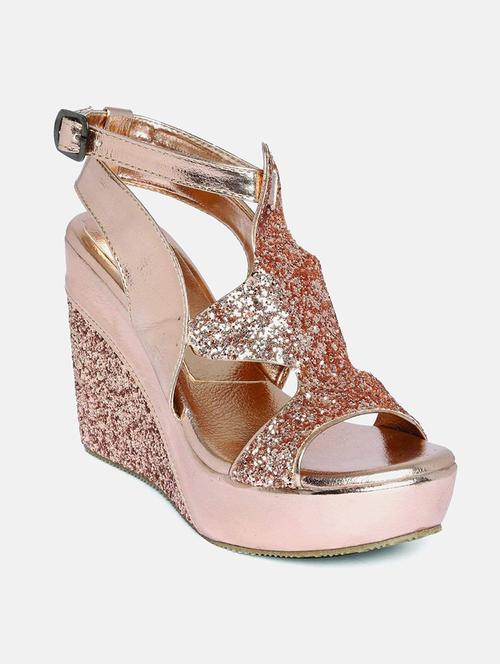 women pink ankle strap wedge - 19164328 -  Standard Image - 0