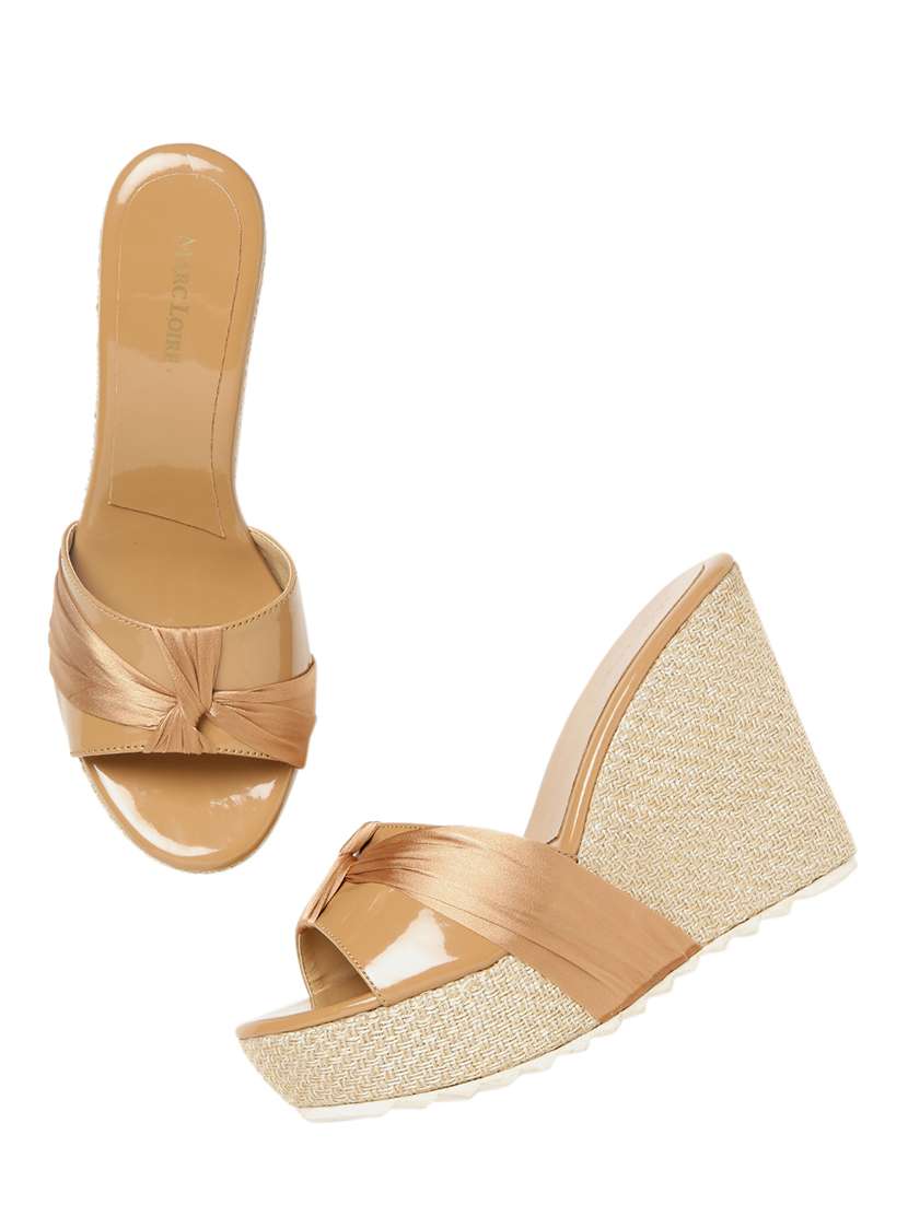 beige slip on wedges - 19164330 -  Standard Image - 1