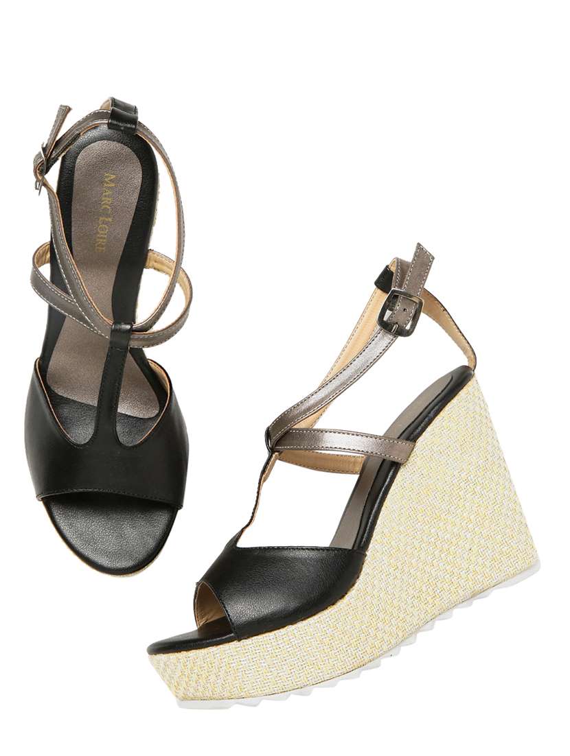 women beige ankle strap wedge - 19164348 - Standard Image - 1