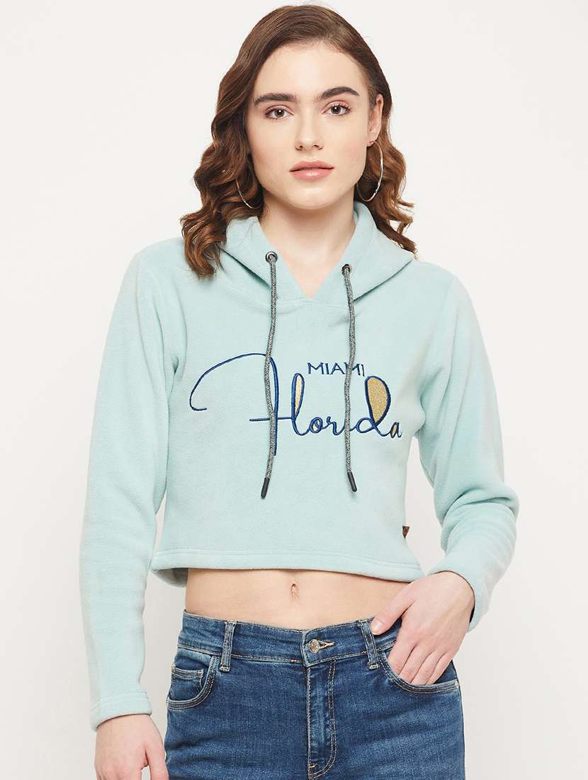 printed cotton blend regular sweatshirt - 19164354 -  Zoom Image - 0