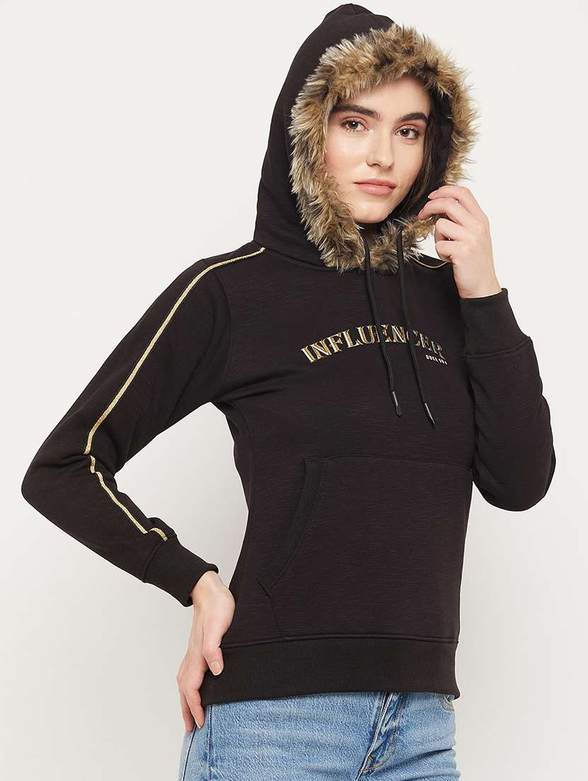 printed cotton blend regular sweatshirt - 19164356 -  Standard Image - 1