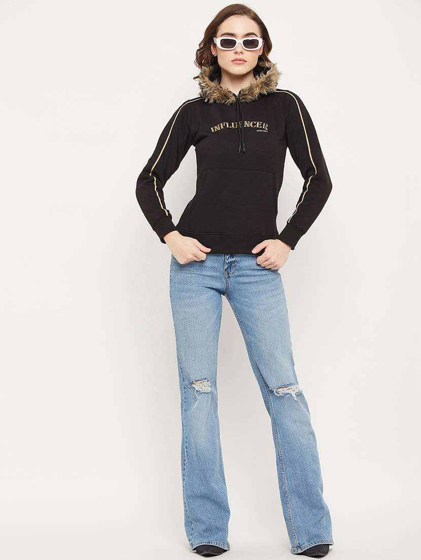 printed cotton blend regular sweatshirt - 19164356 -  Standard Image - 4