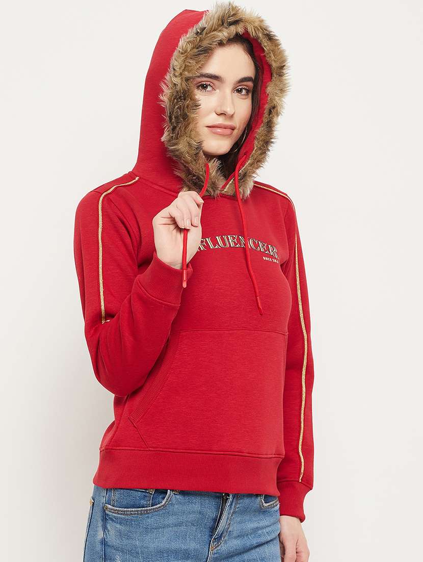printed cotton blend regular sweatshirt - 19164357 - Standard Image - 1