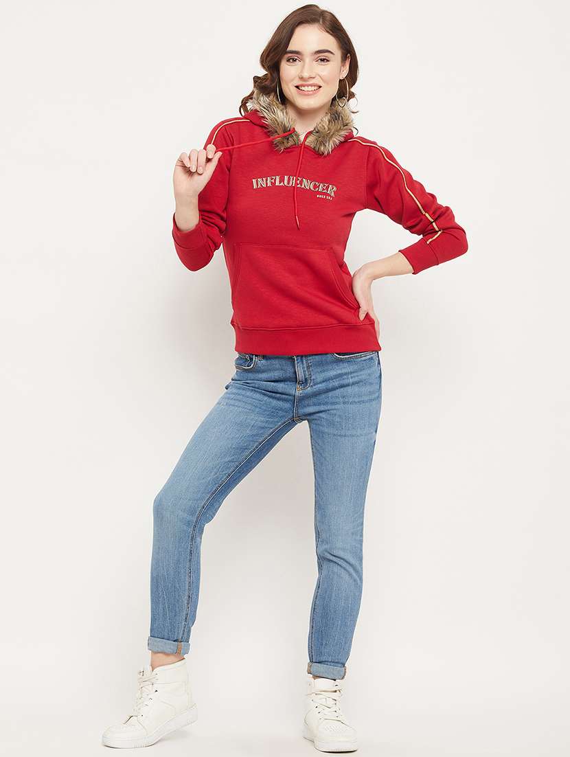 printed cotton blend regular sweatshirt - 19164357 - Standard Image - 4