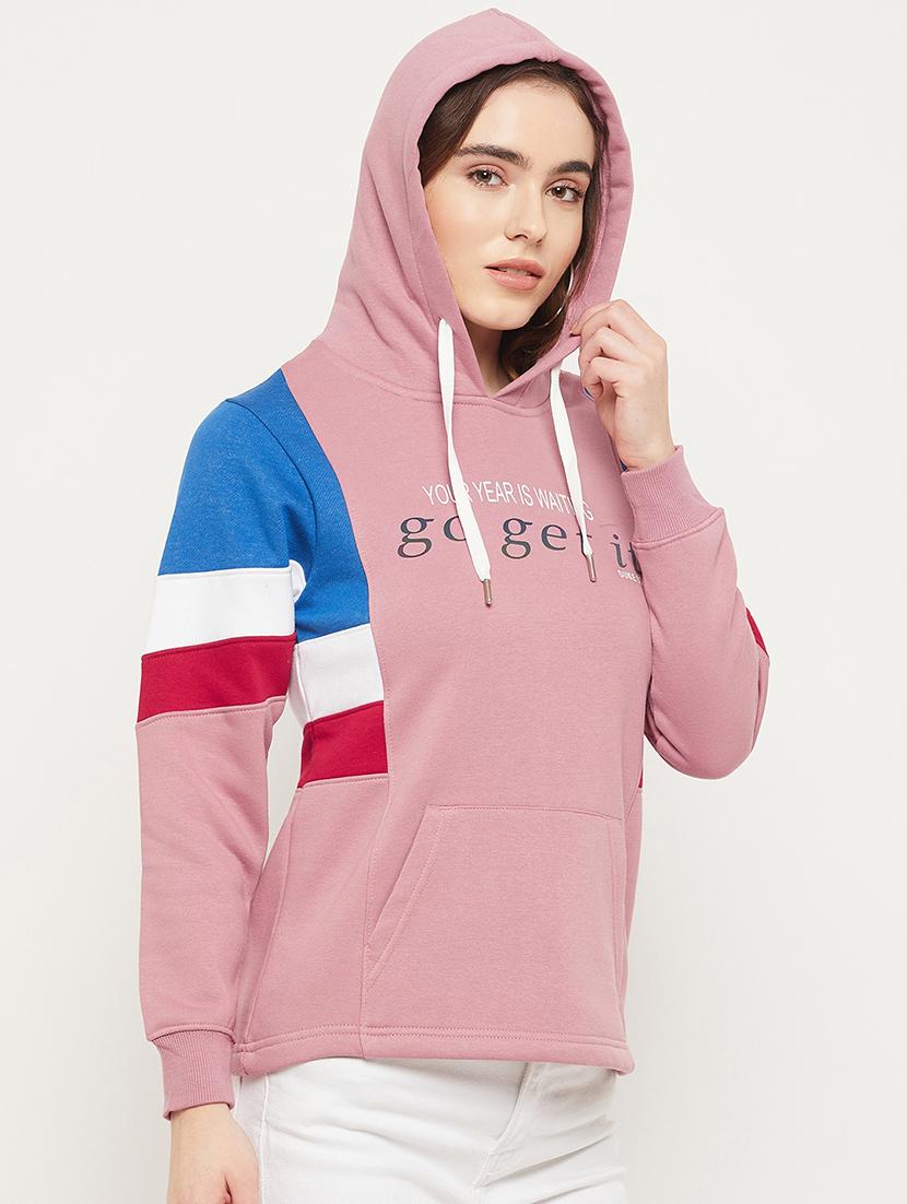 color block cotton blend regular sweatshirt - 19164360 -  Standard Image - 1