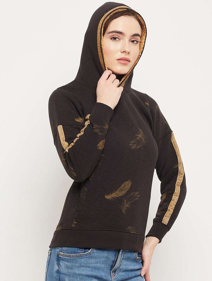 printed cotton blend regular sweatshirt - 19164362 -  Standard Image - 1