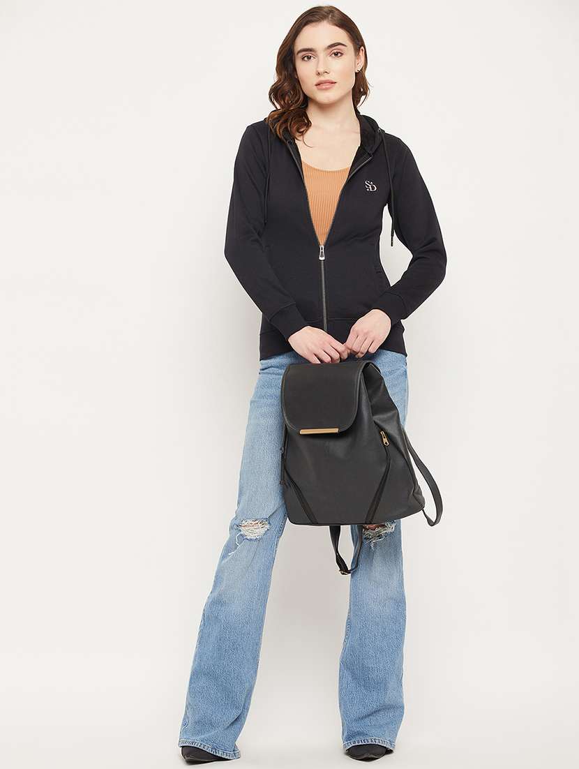 solids cotton blend regular sweatshirt - 19164364 -  Standard Image - 4